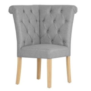 QDStores  Chelsea Corner Bench Oak Light Grey