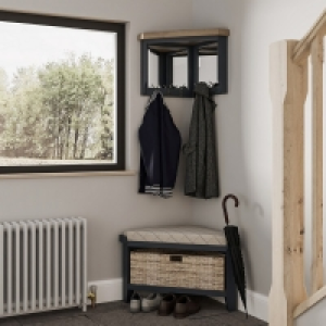 QDStores  Bondi Coat Rack Oak Blue