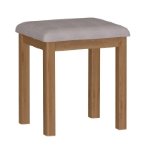 QDStores  Rutland Dressing Stool Oak Natural
