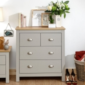 Lancaster Chest of Drawers Grey 4 Drawers £100.00