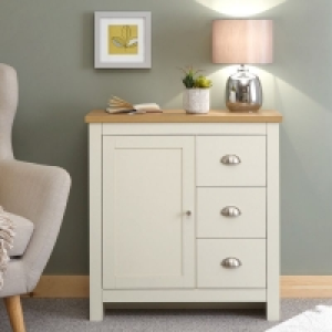 Lancaster Sideboard Cream 1 Door 2 Shelves 3 Drawers £86.00