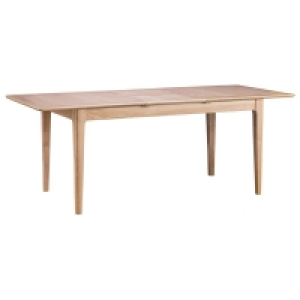 QDStores  Bayview Extending Dining Table Oak 6 Seater