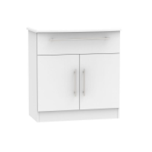 QDStores  Colby Sideboard Grey 2 Doors 1 Drawer