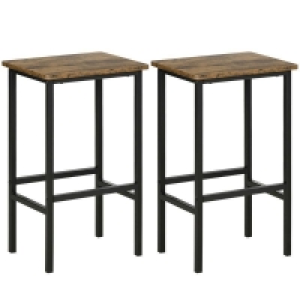 QDStores  Homcom Industrial Bar Stools