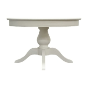 QDStores  Rivera Circular Dining table Wood White