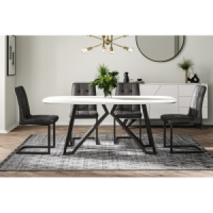 QDStores  Weston Dining Table White 178cm