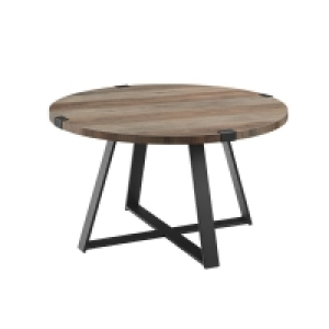 Rustic Circular Coffee Table Grey £28.99