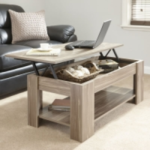 QDStores  Harper Coffee Table Natural 1 Shelf