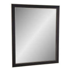 QDStores  Contemporary Wall Mirror Black & Gold 54cm