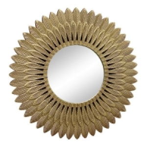 QDStores  Deco Wall Mirror Gold 50cm