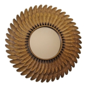 QDStores  Deco Wall Mirror Plastic Bronze 61cm