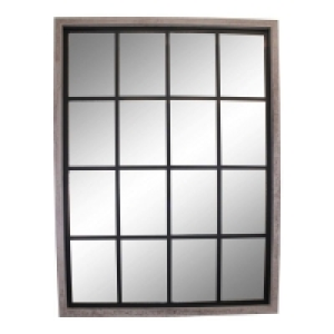 QDStores  Georgian Wall Mirror Grey 80cm