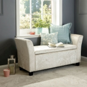 QDStores  Verona Window Seat Fabric White