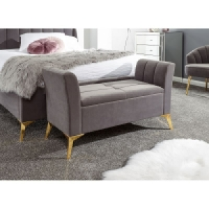QDStores  Pettine Large Ottoman Grey 1 Door