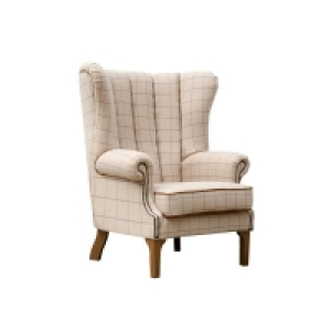 QDStores  Oxbridge Wing Armchair Oak Natural