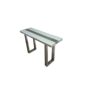 QDStores  Merrion Console Table Stanless Steel Mirrored