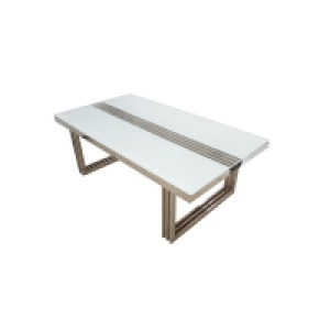 QDStores  Merrion Console Table Stanless Steel Mirrored 1 Shelf