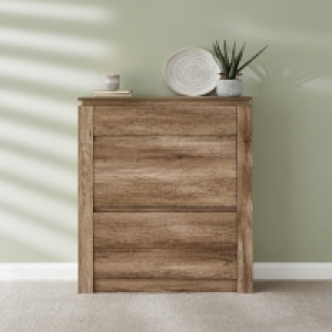 Canyon Tall Shoe Storage Natural 2 Doors 4 Shelves £123.00