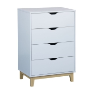 Malmo Chest of Drawers White 1 Shelf 4 Drawers £55.00