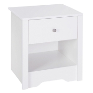 QDStores  Homcom 53Wx42.5Dx59H cm Bedside Table-White