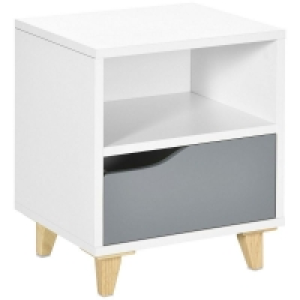 QDStores  Homcom Modern Bedside Table
