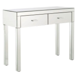 QDStores  Venetian Dressing Table Mirrored 2 Drawers