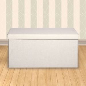 QDStores  Ottoman 80cm - Cream by Norfolk Furniture