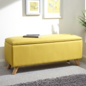 QDStores  Secreto Large Ottoman Yellow 1 Door
