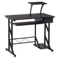 QDStores  Homcom Computer Desk With Display Stand