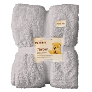 QDStores  Original Toastie Luxury Throw Light Grey 200x250cm