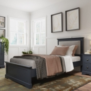 QDStores  Banbury Single Bed Grey 3 x 7ft