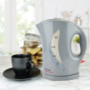 QDStores  Cordless Kettle By KitchenPerfected - Grey 1.7 Litre