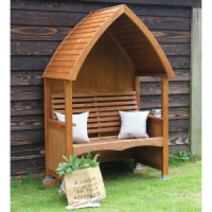 QDStores  AFK Premium Cottage Arbour Beech Stain 2 Seat