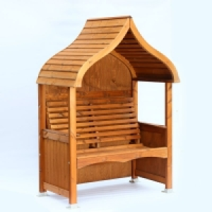 QDStores  AFK Premium Orchard Arbour Beech Stain 2 Seat