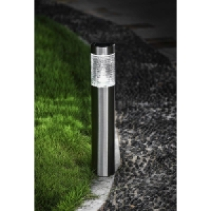 QDStores  Solar Garden Light Bollard White LED - 57cm by Bright Garden
