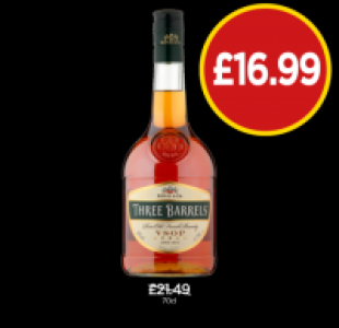 Budgens  Three Barrels Brandy