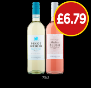 Budgens  Caparelli Pinot Grigio, Italian Blush