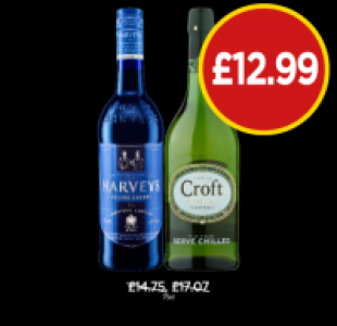 Harveys Bristol Cream, Croft Sherry