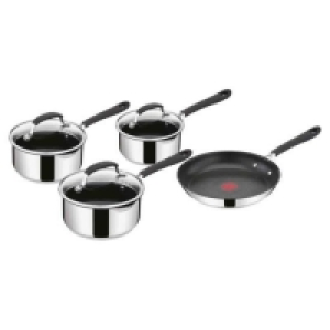 RobertDyas  Tefal Jamie Oliver Stainless Steel 4-Piece Pan Set