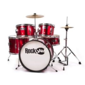 Rockjam 5-piece Junior Drum Set - Metallic Red £129.99