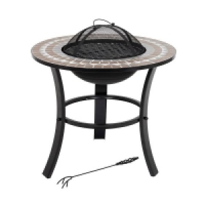 Homebase  La Hacienda Naxos Fire Pit with Mosaic Surround