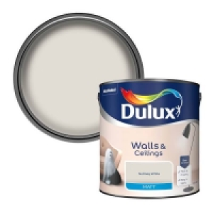 Homebase  Dulux Natural Hints Matt Emulsion Paint Nutmeg White - 2.5L