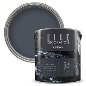 ELLE Decoration by Crown Flat Matt Paint Black Glass - 2.5L