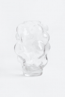 HM  Bubbled glass vase