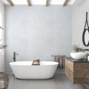 Panel Company Large White Concrete Shower Panel