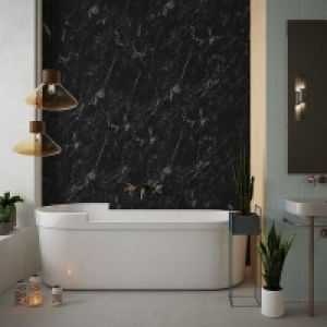 Panel Company Large Black Marble Shower Panel