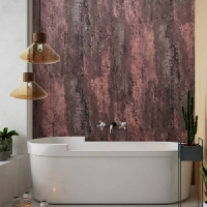 Panel Company Large Matt Brushed Red Shower Panel