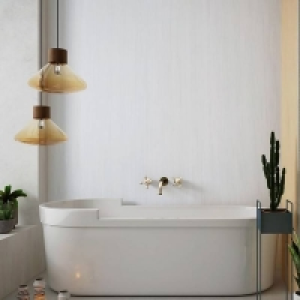 Homebase  Panel Company Large Brushed White Shower Panel