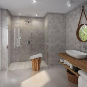 Panel Company Grey Concrete Effect 8mm Decorative Wall Panel