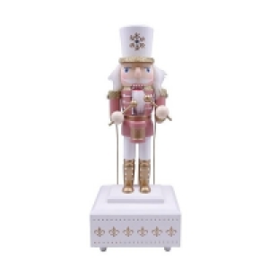 Pink Wooden Musical Nutcracker Christmas Decoration - 30cm £15.00